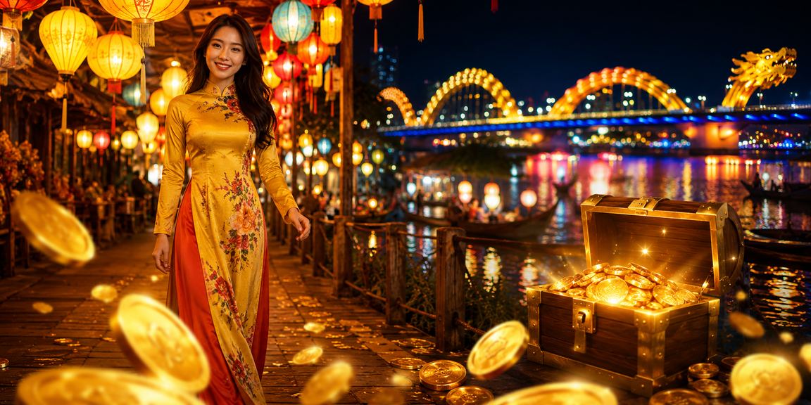 Khung cảnh chợ đêm Đà Nẵng nhộn nhịp với ánh đèn sáng
